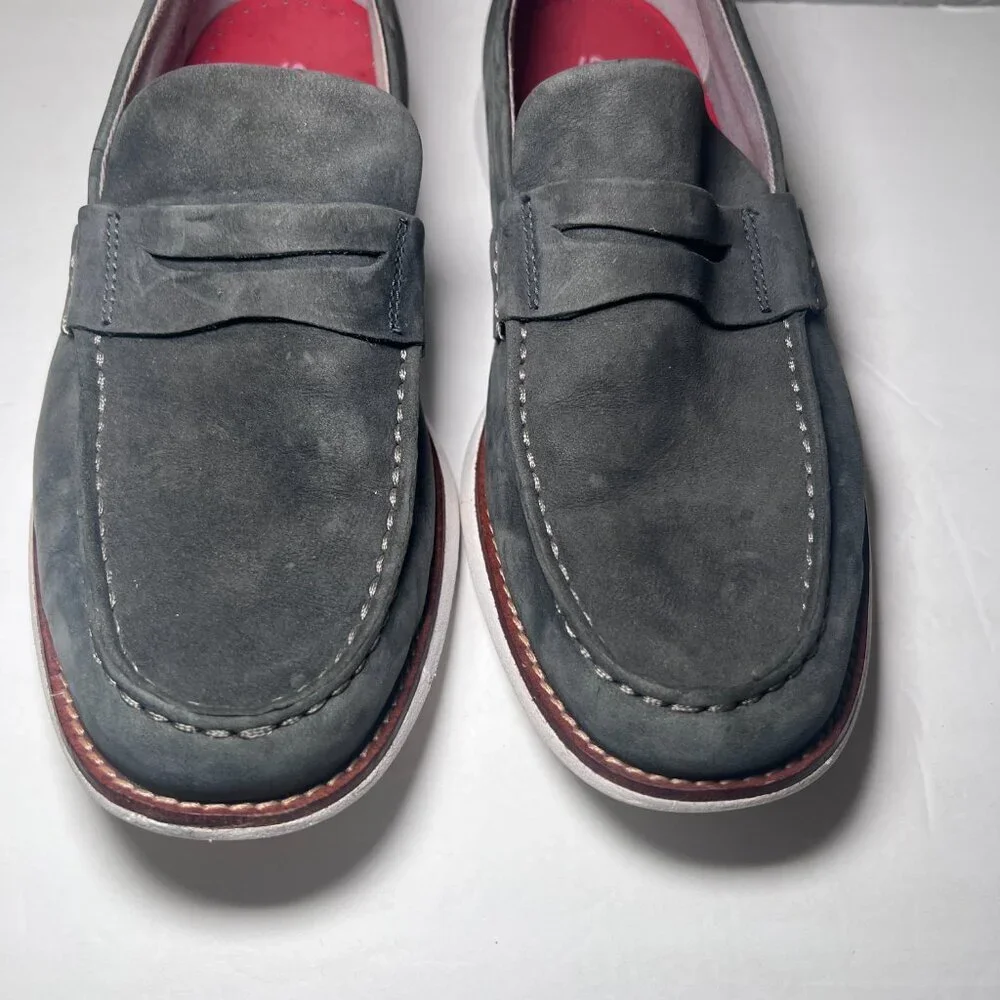 Sperry Kennedy Suede Penny Loafers Gray